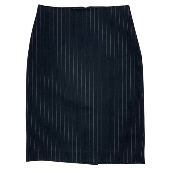 Theory Dresses & Skirts - Theory Frieda Straight Skirt 00 Black Striped Mini ALTERED